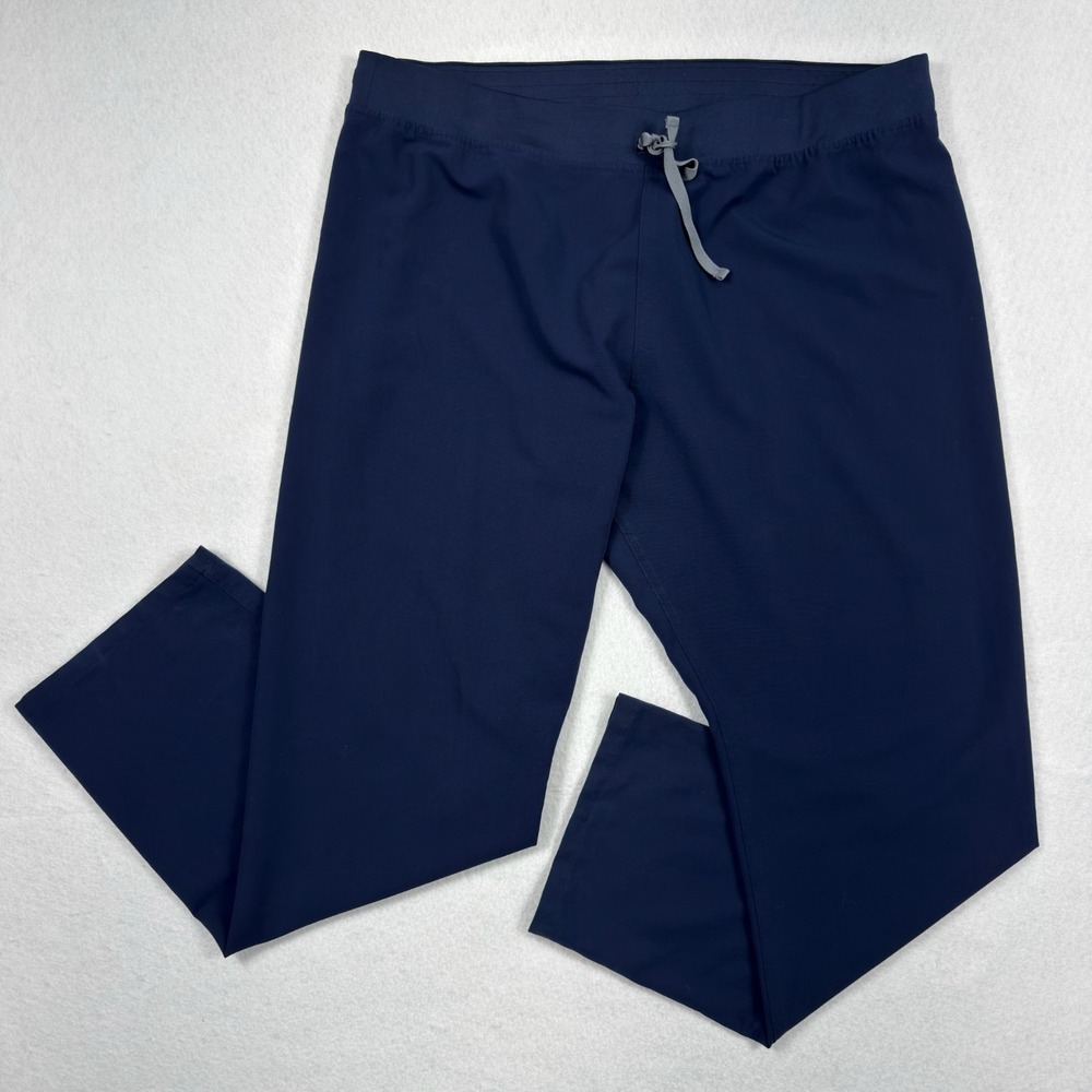 FIGS Technical Collection Scrub Pants Mens XXL Tall Navy Blue 44x32 Stretch